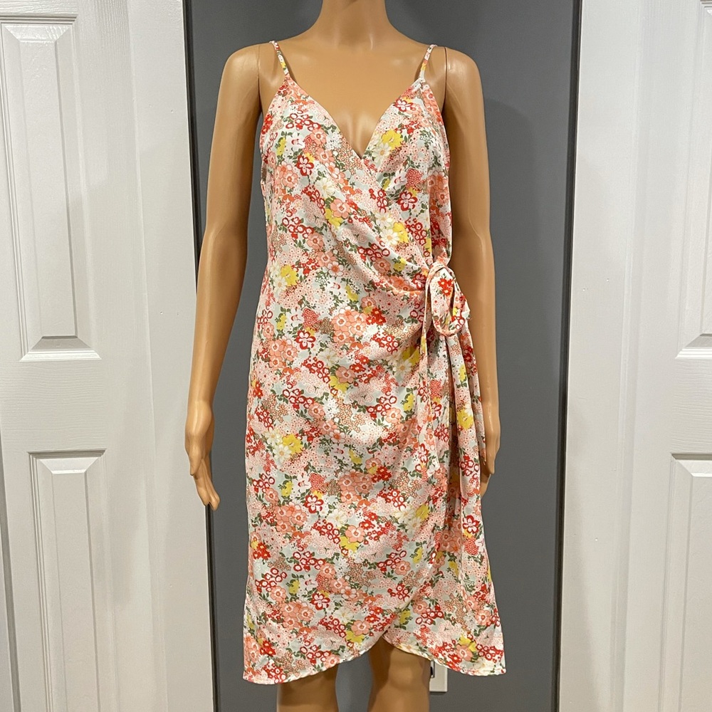 Forever 21 Floral Cami Wrap Dress